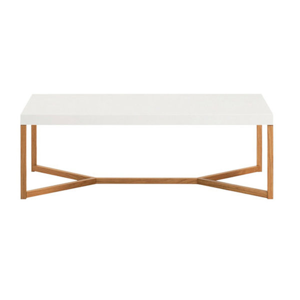 All Modern Coffee Table / Modern Solid Wood Iron Storage Coffee Table